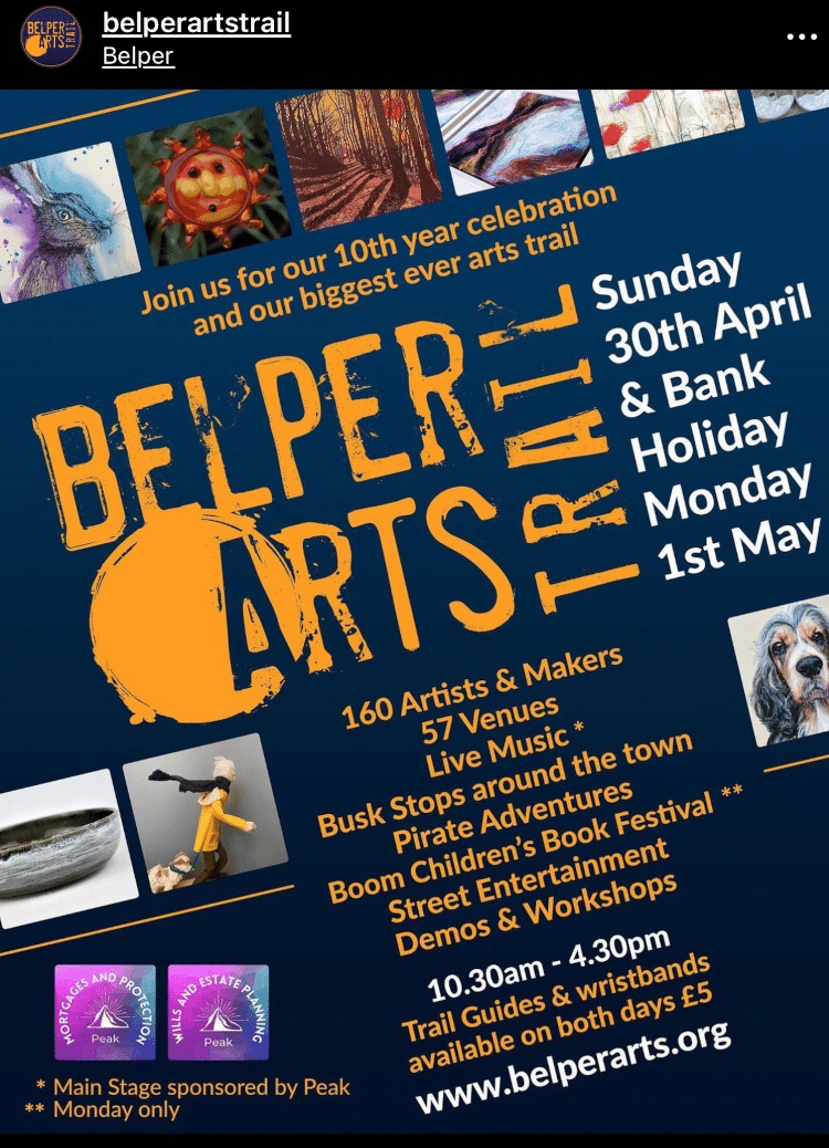 Belper Arts - 30 April - ! May 2023