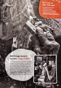 Bill Pringle Award for Art: Tony Fisher